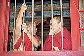 Ladakh - monks attending the cham dances at Tak Tok monastery 